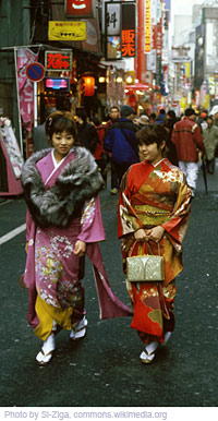 girls with kimono