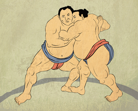 Japanese sumo wrestling